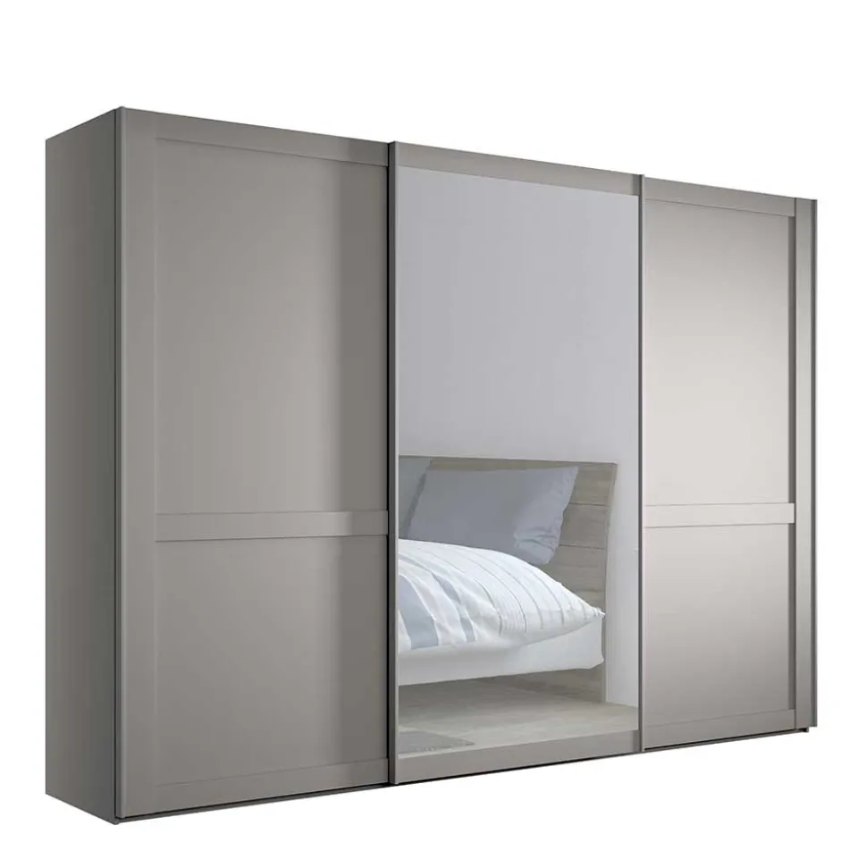 Schwebetürenschrank in Hellgrau - Ridonna
