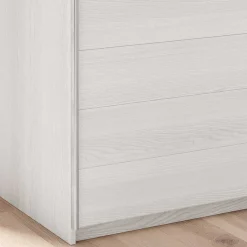 Schwebetürenschrank in Weiß Esche Dekor - Pruducia