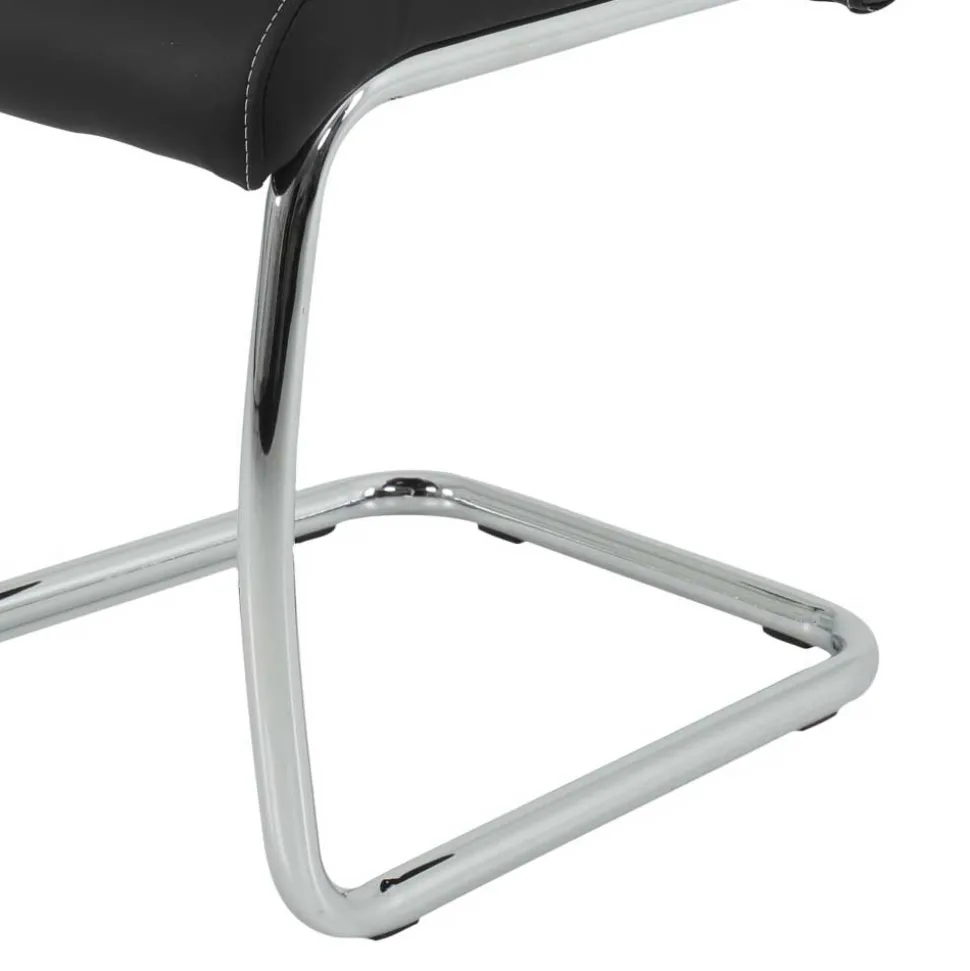 Schwing Stühle aus Kunstleder & Metall - Ayero (Set)