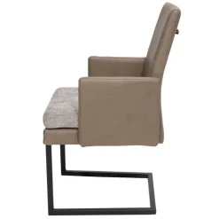 Schwingsessel in Beige und Grau - Rovina