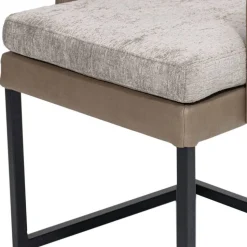 Schwingsessel in Beige und Grau - Rovina
