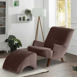 Sessel in Braun und Nussbaumfarben - Vastonia