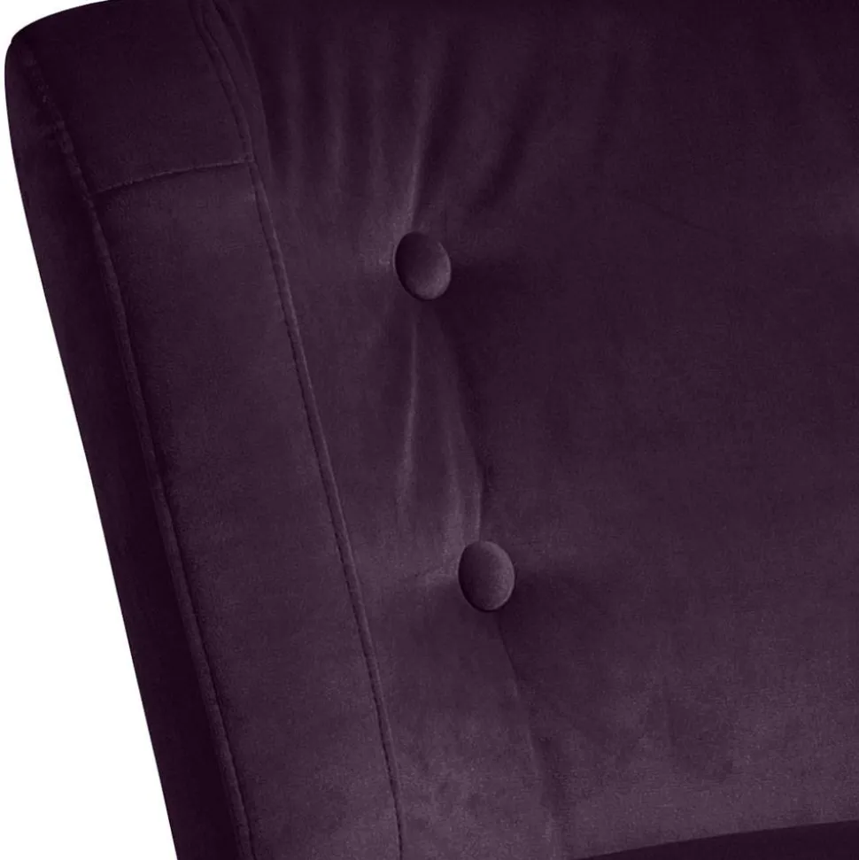 Sessel in Dunkellila Samtvelours - Aistran