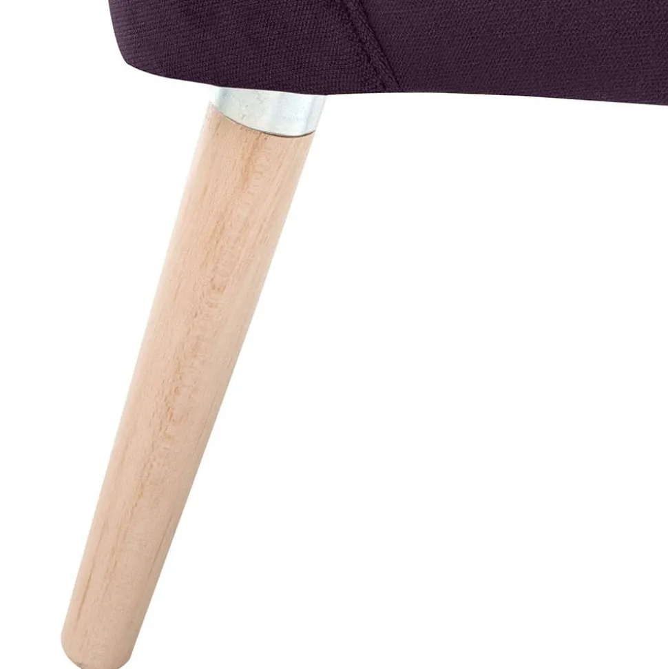 Sessel in Dunkellila Samtvelours - Aistran