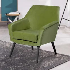 Sessel in Oliv Grün und Schwarz - Astrid