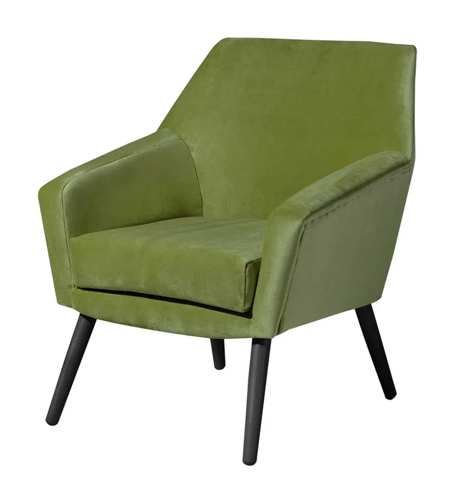 Sessel in Oliv Grün und Schwarz - Astrid