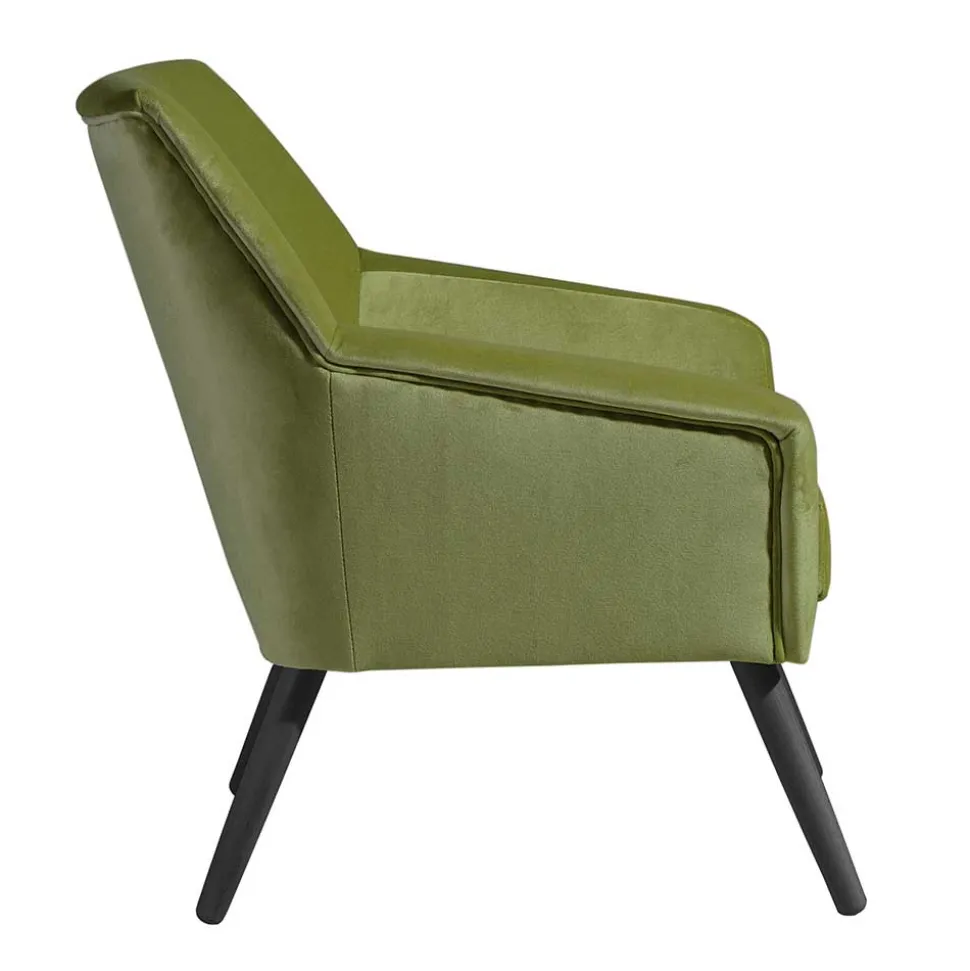 Sessel in Oliv Grün und Schwarz - Astrid