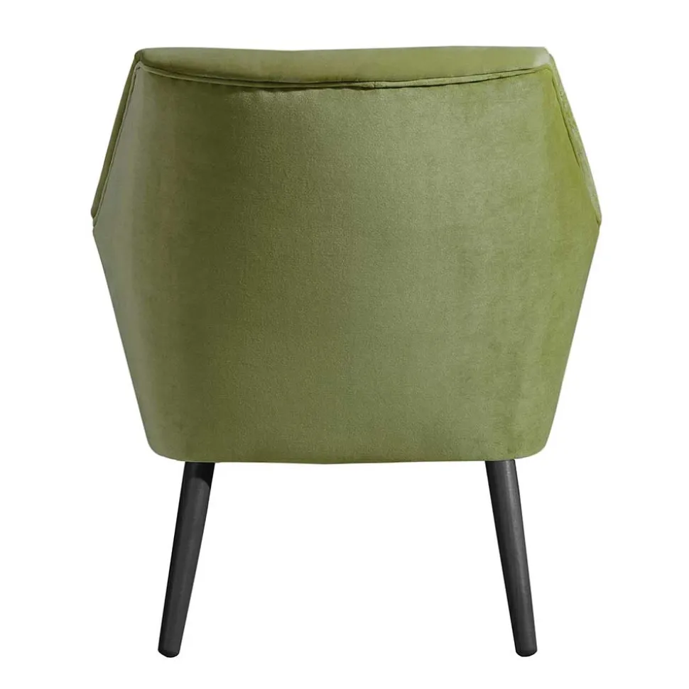 Sessel in Oliv Grün und Schwarz - Astrid