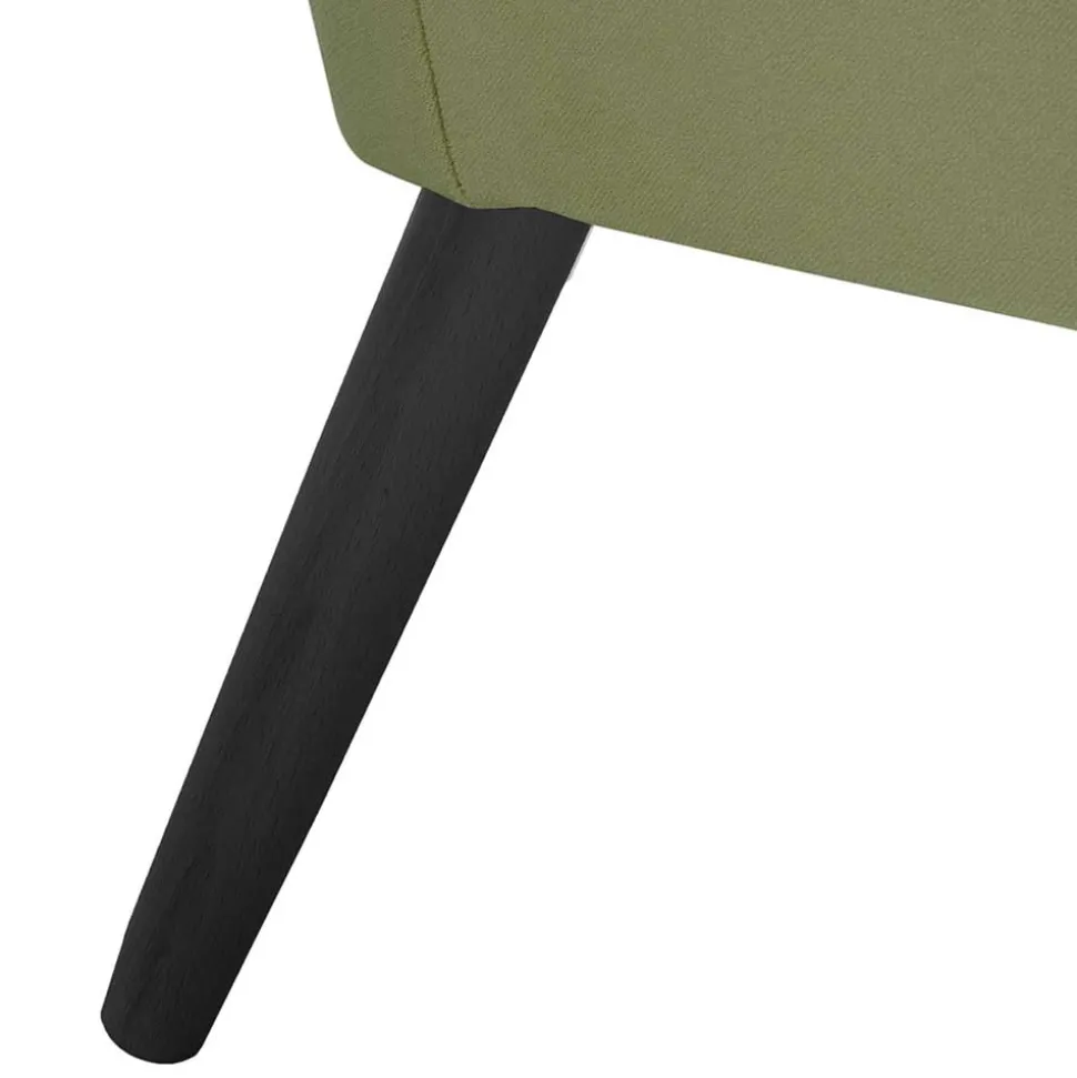 Sessel in Oliv Grün und Schwarz - Astrid