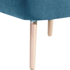 Sessel in Petrol Blau Velours - Curedo