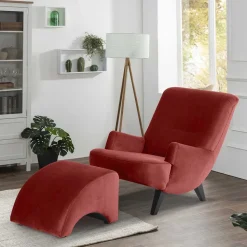 Sessel in Ziegel Rot und Schwarz - Danzante