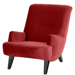 Sessel in Ziegel Rot und Schwarz - Danzante
