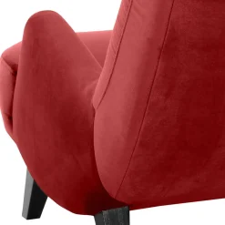 Sessel in Ziegel Rot und Schwarz - Danzante