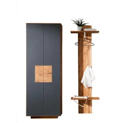 Set Flur-Möbel aus Wildeiche - Mandrey (zweiteilig)