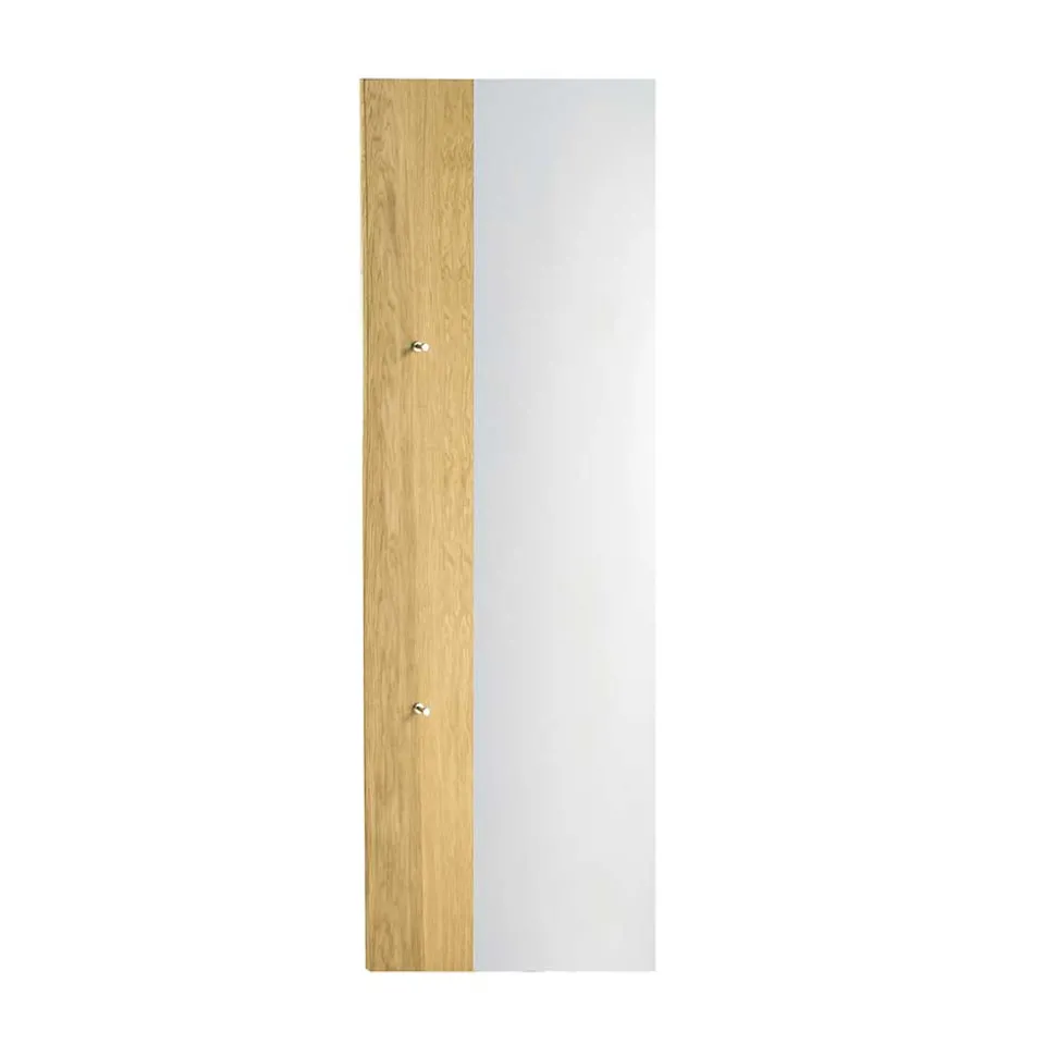 Set Spiegel & Garderobe aus Eiche - Avidora (zweiteilig)