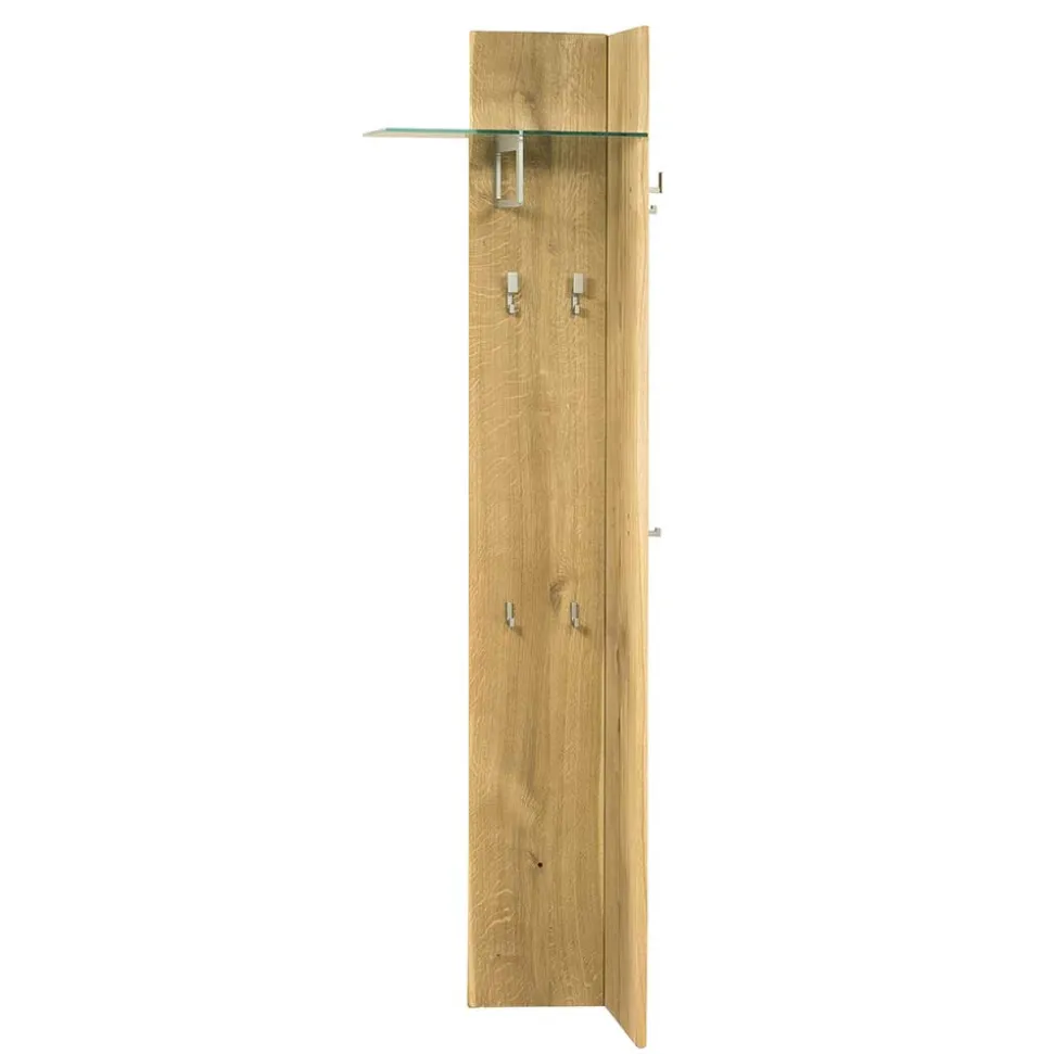 Set Spiegel & Garderobe aus Eiche - Avidora (zweiteilig)