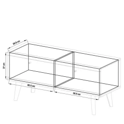 Set Wohnzimmer Schränke & Regal - Cablos (vierteilig)