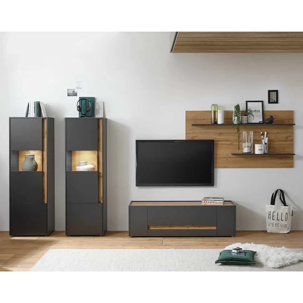 Set Wohnzimmermöbel günstig - Ahilav (vierteilig)