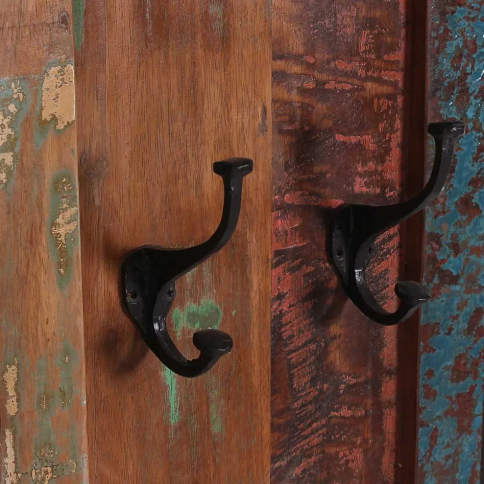Shabby Chic Garderobenpaneel mit 4 Haken - Ensley