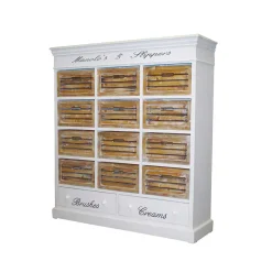 Shabby Schuhschrank Calavon in Weiß