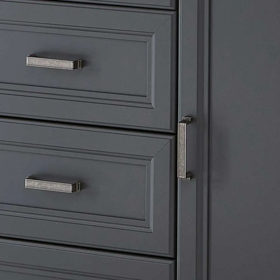 Sideboard in Dunkelgrau und Eiche - Joe