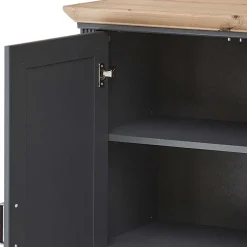 Sideboard in Dunkelgrau und Eiche - Joe