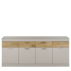 Sideboard in Hellgrau & Zinneiche Dekor - Lioscas