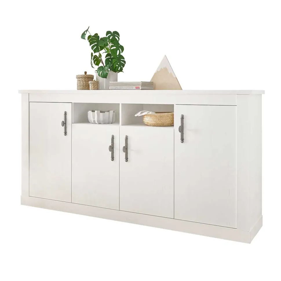 Sideboard in weißer Holzoptik Pinie - Liancos