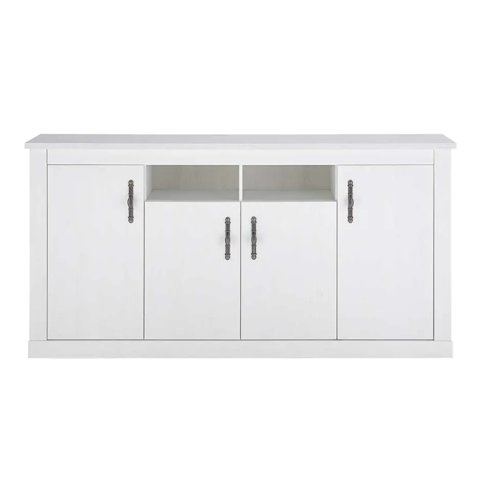 Sideboard in weißer Holzoptik Pinie - Liancos