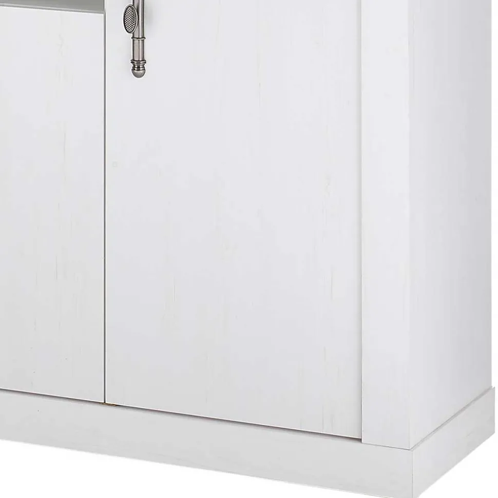 Sideboard in weißer Holzoptik Pinie - Liancos