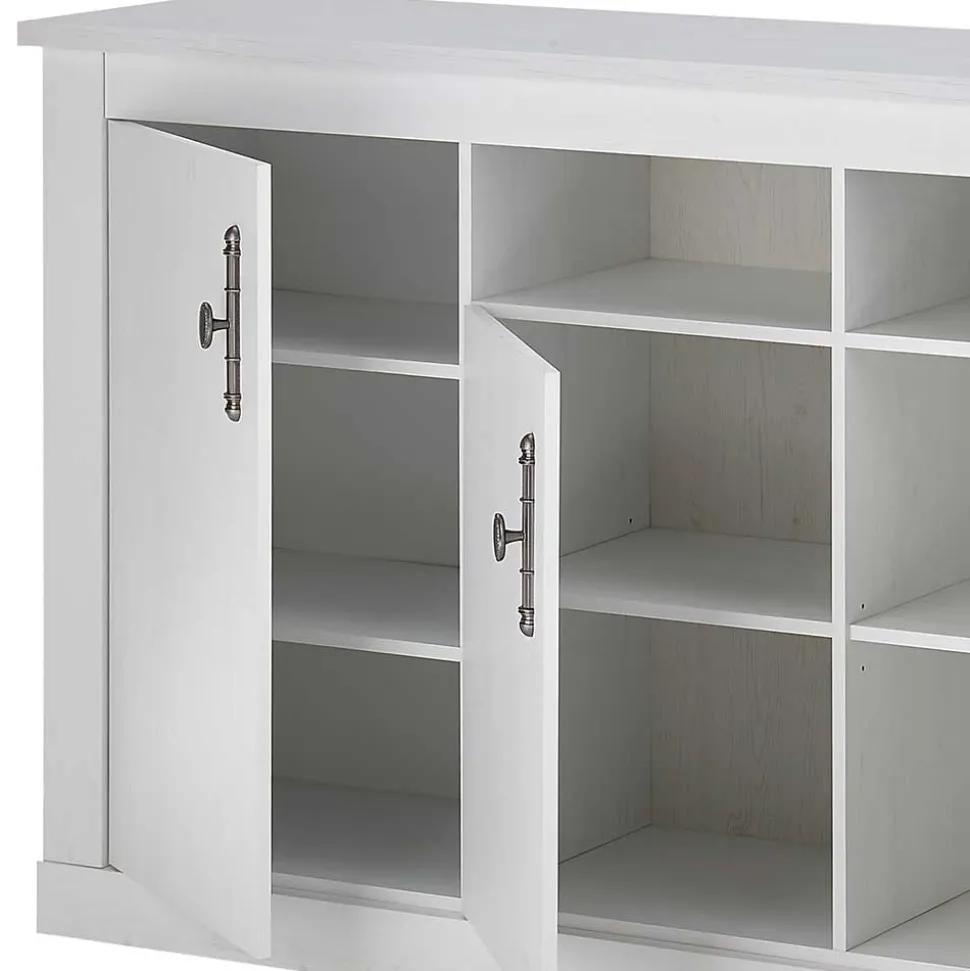 Sideboard in weißer Holzoptik Pinie - Liancos