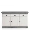 Sideboard Mirandesca in Weiß Grau