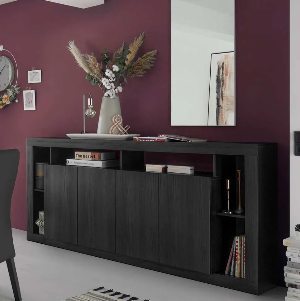 Sideboard mit 6 Fächern & 4 Türen - Bihar