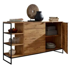 Sideboard mit 2 Türen & Regal 150x85x40 cm - Varzado