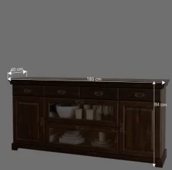 Sideboard mit Glas im Kolonialstil - Jurcavs