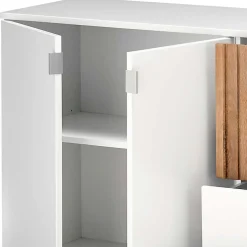 Sideboard mit Sockel in Weiß - Miloris