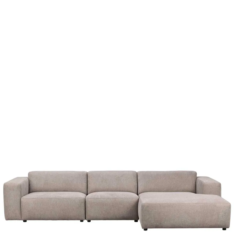 4-Sitzer Eckcouch in Beige Stoff - Adamantia