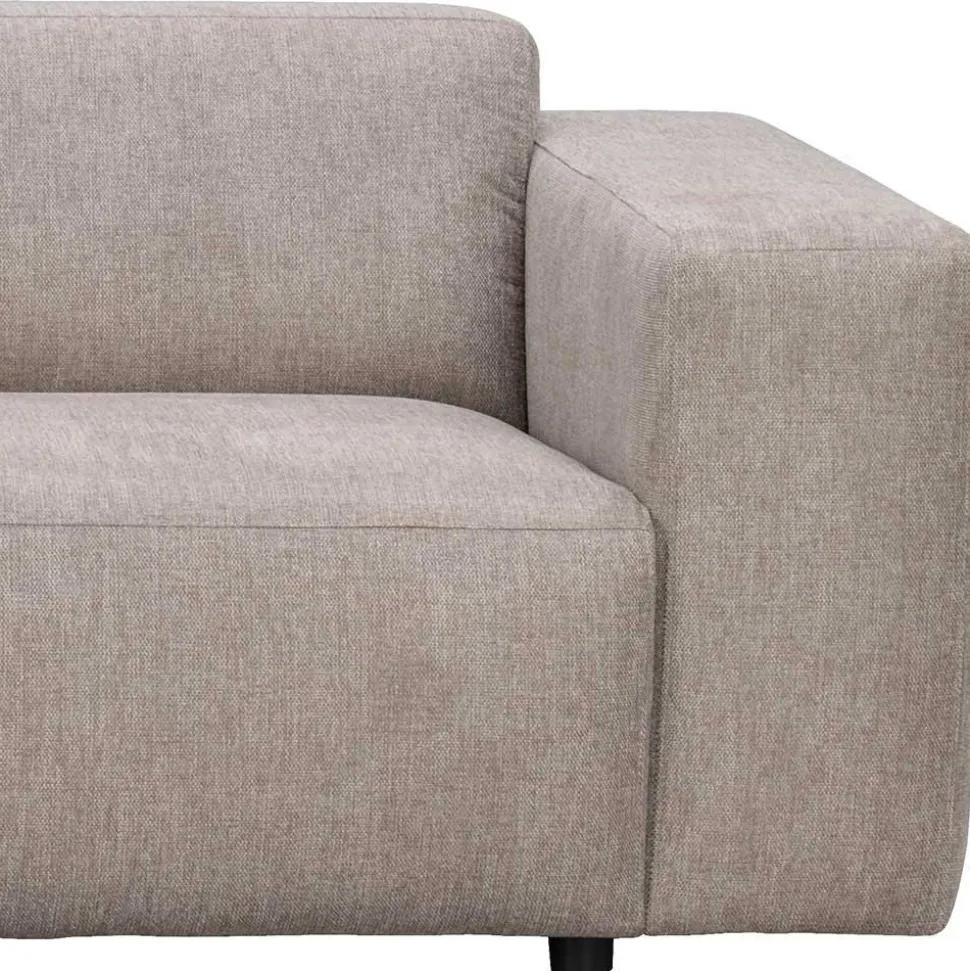 4-Sitzer Eckcouch in Beige Stoff - Adamantia