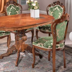 Sitzgruppe im Barockstil Magari mit 5 Polsterstühlen (sechsteilig)
