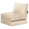 Sitzsack Sessel ausklappbar in Beige - Zynla