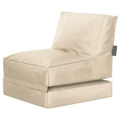 Sitzsack Sessel ausklappbar in Beige - Zynla