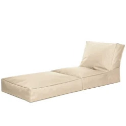 Sitzsack Sessel ausklappbar in Beige - Zynla