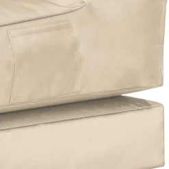 Sitzsack Sessel ausklappbar in Beige - Zynla