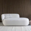 Skandi Design Couch in Cremeweiß - Premuda