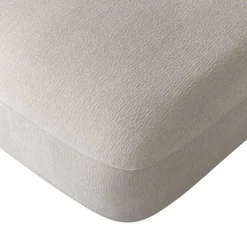 Skandi Designsessel in Beige Strukturstoff - Samuele