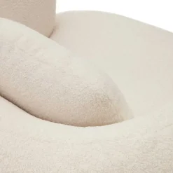 Skandi Designsessel in Offwhite Boucle - Limburg