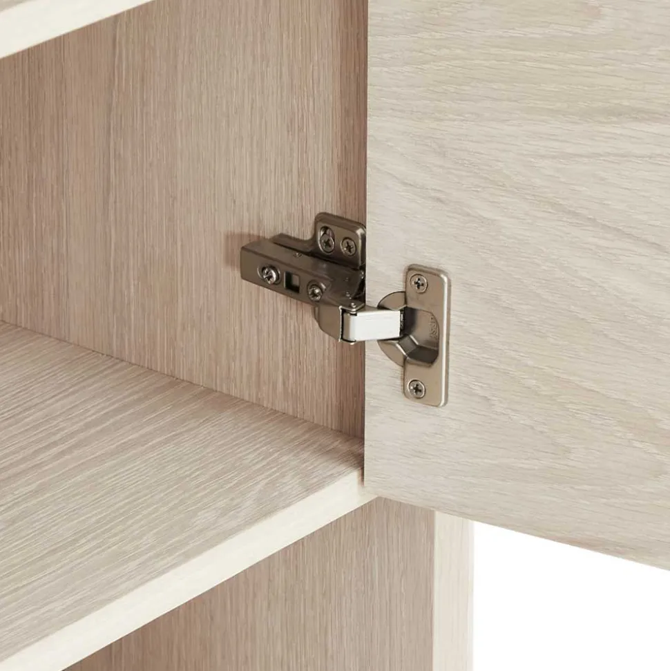 Skandi Highboard in Eiche Weiß - Lametla