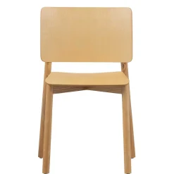 Skandi Holzstühle in Natur lackiert - Furcia (2er Set)