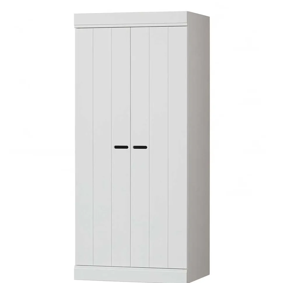 Skandi Kleiderschrank in Weiß - Mattressa I