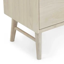 Skandi Kombi-Kommode in Eiche Weiß - Lametla